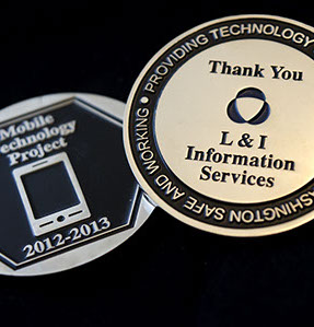 Custom coins are a unique way celebrate the end of a project, say thank you, or give as mementos. 